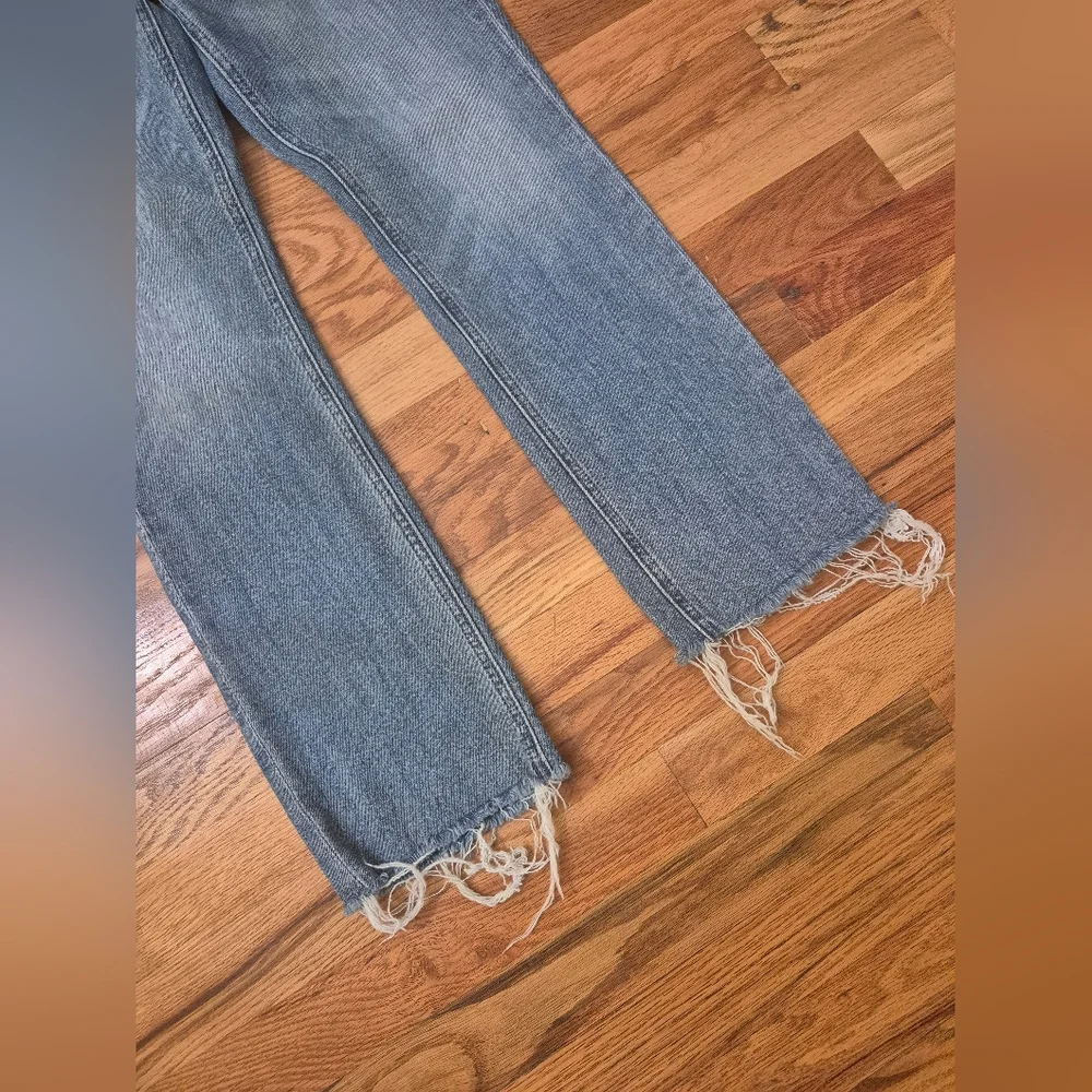 Mother The Pixie Dazzler Ankle Fray In Boogie Down Cotton Stretch Jeans(27) - Picture 7 of 13